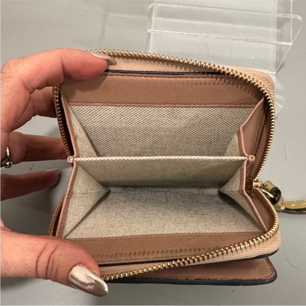 Jimmy Choo Regina Metallic Gold Python Leather Wallet - Picture 8 of 8